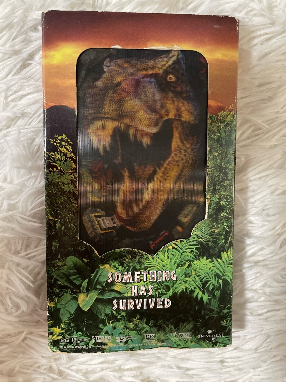 The Lost World Jurassic Park VHS Tape 1997 Steven Spielberg Action Sci-Fi PG-13